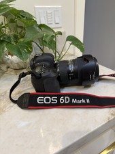 Canon EOS 6D Mark II Digital SLR Camera 24-105mm Lens & Godox V860II Flash