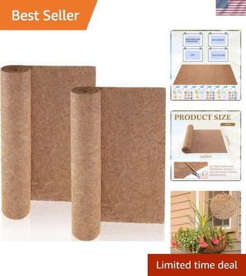 Versatile 2-Piece Coconut Liner Rolls - 120 x 24 Inches for Gardens & Home Pets