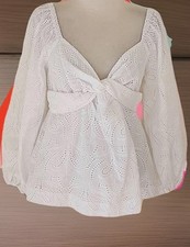 Banana Republic NWT Women's summer Size S Blouse Eyelet Design MSRP 120