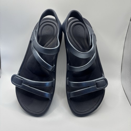 Aetrex Jillian orthopädische Damen-Sportsandalen Größe 9 grau metallic