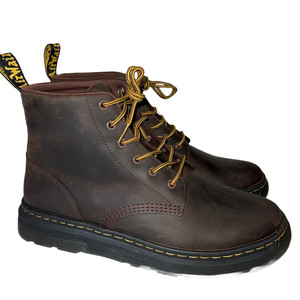 Dr. Martens 7 Trous Affleck Cerise + Vin - Chaussures Unisexe En Cuir Véritable, Neuves Avec Boîte