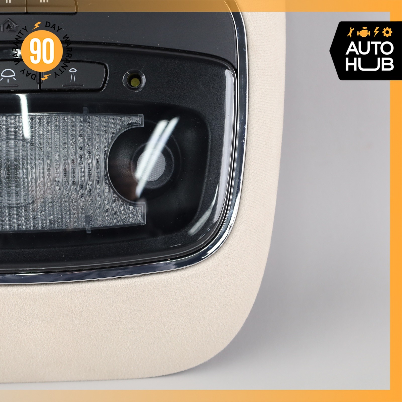 14-16 Maserati Ghibli M157 Overhead Dome Light Lamp Suede Beige OEM 82k
