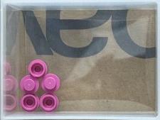 LEGO Parts - Dark Pink Plate, Round 1 x 1 - No 4073 - QTY 5