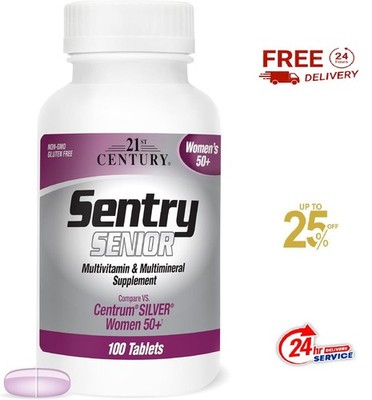 21st Century Sentry Senior Women's 50 Multivitamin 100 Count Supplement