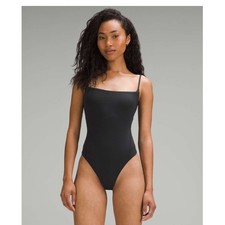 Lululemon Ultra-soft Nulu Square-neck Spaghetti-Strap Bodysuit size L