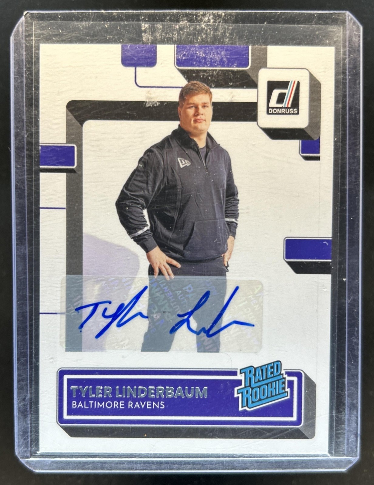 Tyler Linderbaum Panini Donruss #400 Autograph