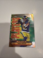 2025 Topps Chrome Power Players Puka Nacua #PP-24 Los Angeles Rams Football
