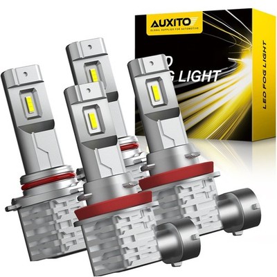 9005+H11 LED Headlight Combo 4 High Low Beam Bulbs Kit Super White Bright Lamps