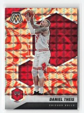 DANIEL THEIS #139 2020-21 PANINI MOSAIC BULLS ORANGE