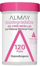 Almay Biodegradable Oil Free Micellar Eye Makeup Remover Pads 120 ct. Lot of 2