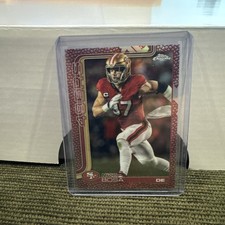 2025 Topps Chrome Nick Bosa Football Leather Refractor San Fransisco 49ers