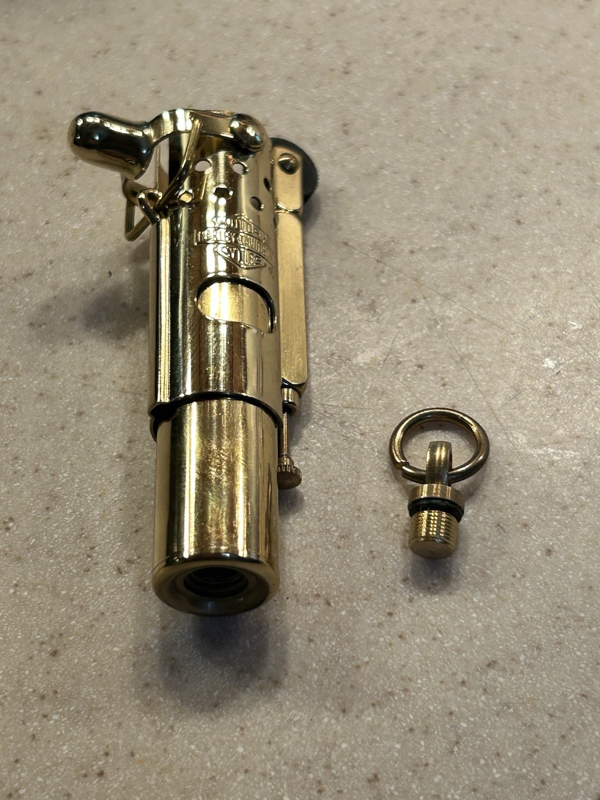 Vintage Harley Davidson World War I WWI Trench Lighter Solid Brass