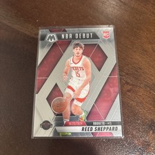 Reed Sheppard Rookie Card NBA Debut 2024-25 Panini Mosaic #254