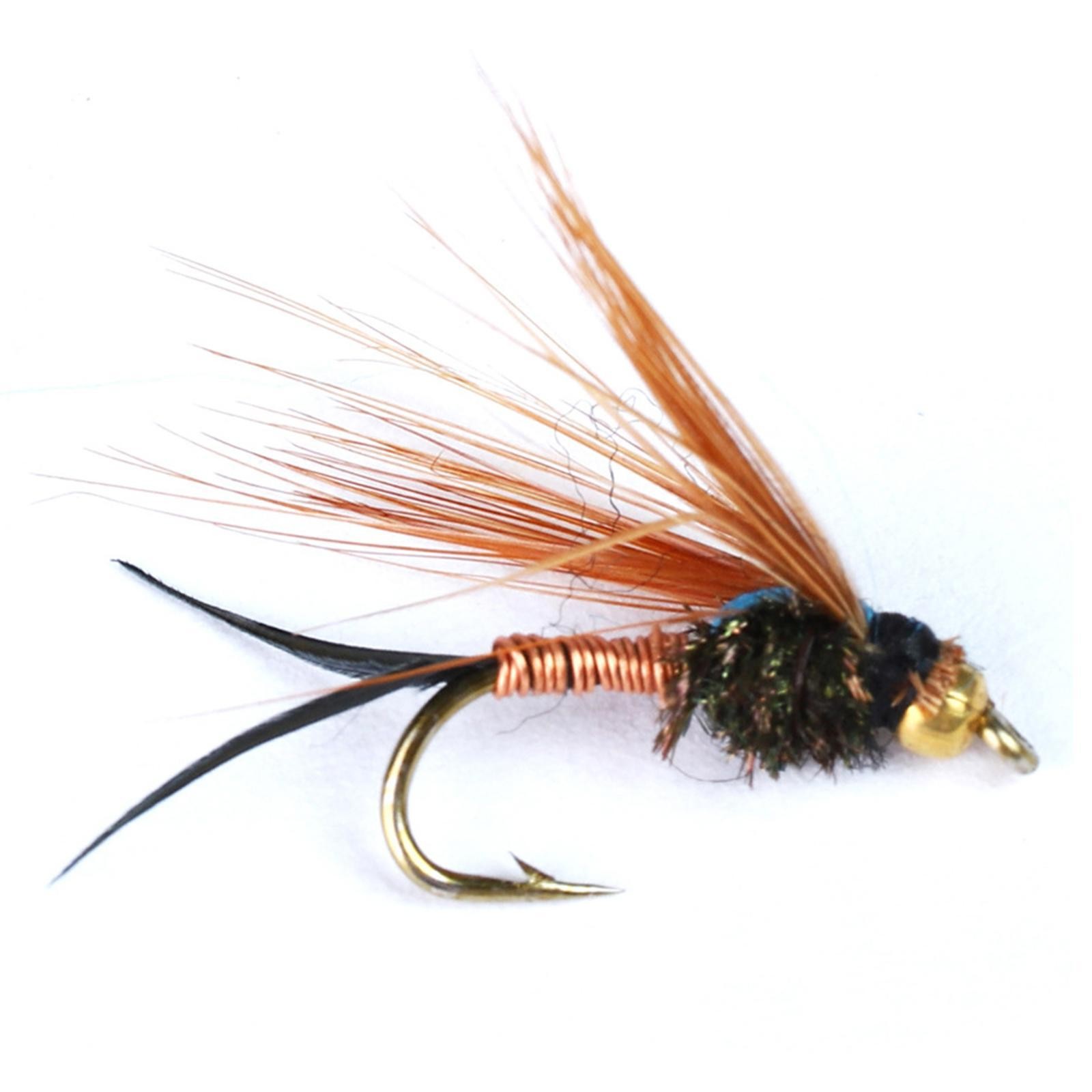 100 Pieces Fly Fishing Fly Assortment Fly Fishing Accessories Handmade with - Image 4