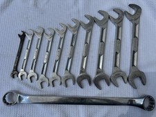 Snap-on 11 Piece Sae Four-way Angle Head Open-end Wrench Set Snap-on 11 Piece Sae Four-way Angle Head Open-end Wrench Set