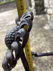 Antique Cast Iron Sunflower Andirons Cir 1895 Aesthetic Thomas Jeckyll Style — photo 5