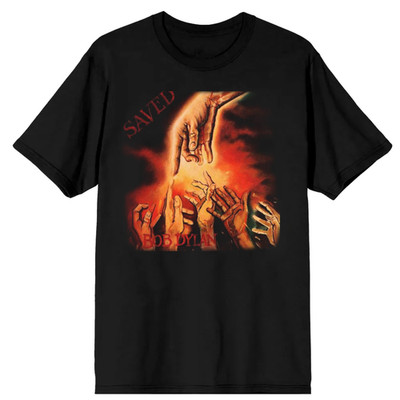 Saved - Bob Dylan Vintaqge Short Sleeve Men s Full Size T-Shirt TD217