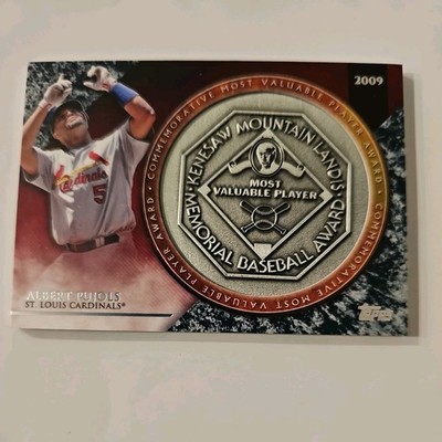     2017 Topps MVP Award Medal. ALBERT PUJOLS #MVPR-AP & 2018 #45 Refractor  
