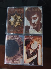 Lot of 4. 90s Female Pop, Country Cassette Tapes. Chapman, Hill, Lang, Mclachlin
