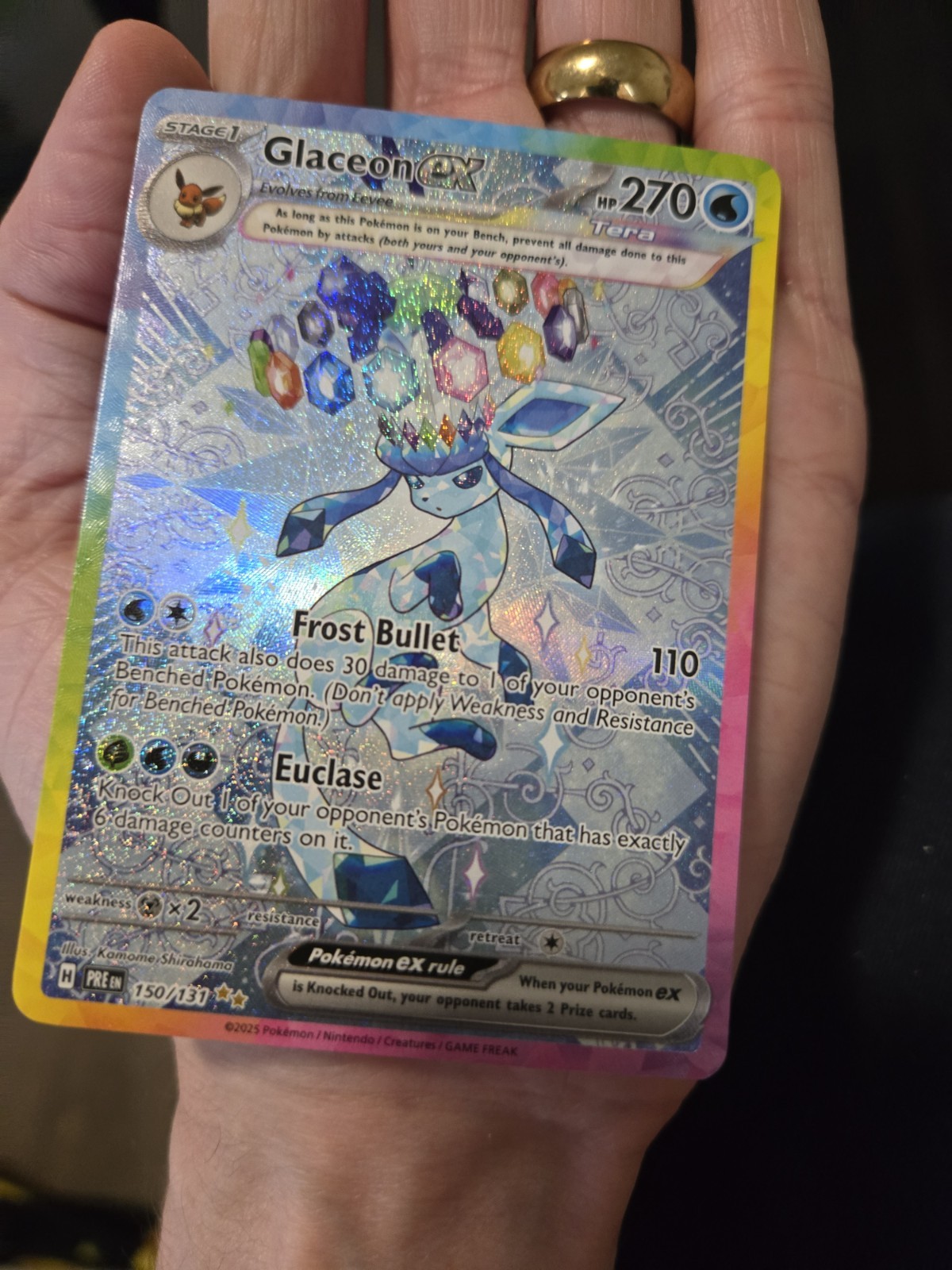 Glaceon ex 150/131 Prismatic Evolutions Holo