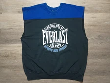 Everlast USA Sweatshirt vtg sleeveless 80s 90s Sportswear Colorblock retro XL