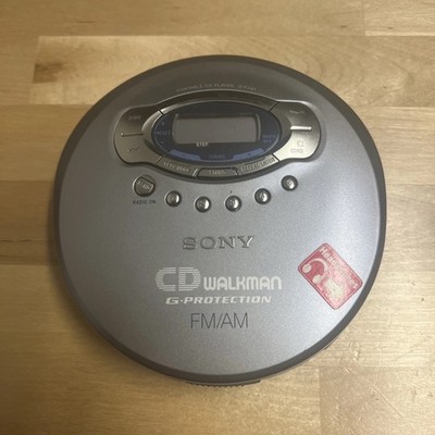 Sony D-FJ61 CD Walkman Portable CD Player FM/AM Radio Tested Works PLEASE read