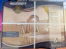 AquaSource Bathroom Faucet Polished Brass Finish #0327519 NEW IN BOX. Shiny New.