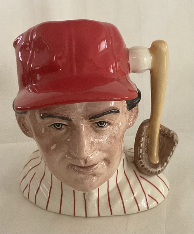 THE BASEBALL PLAYER  (Philadelphia) Royal Doulton Small Jug