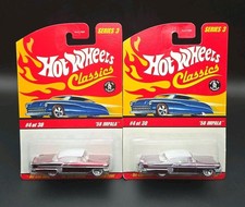 Hot Wheels Classics Series 3 #4/30 '58 Chevy Impala Variations Lowrider Lot Of 2