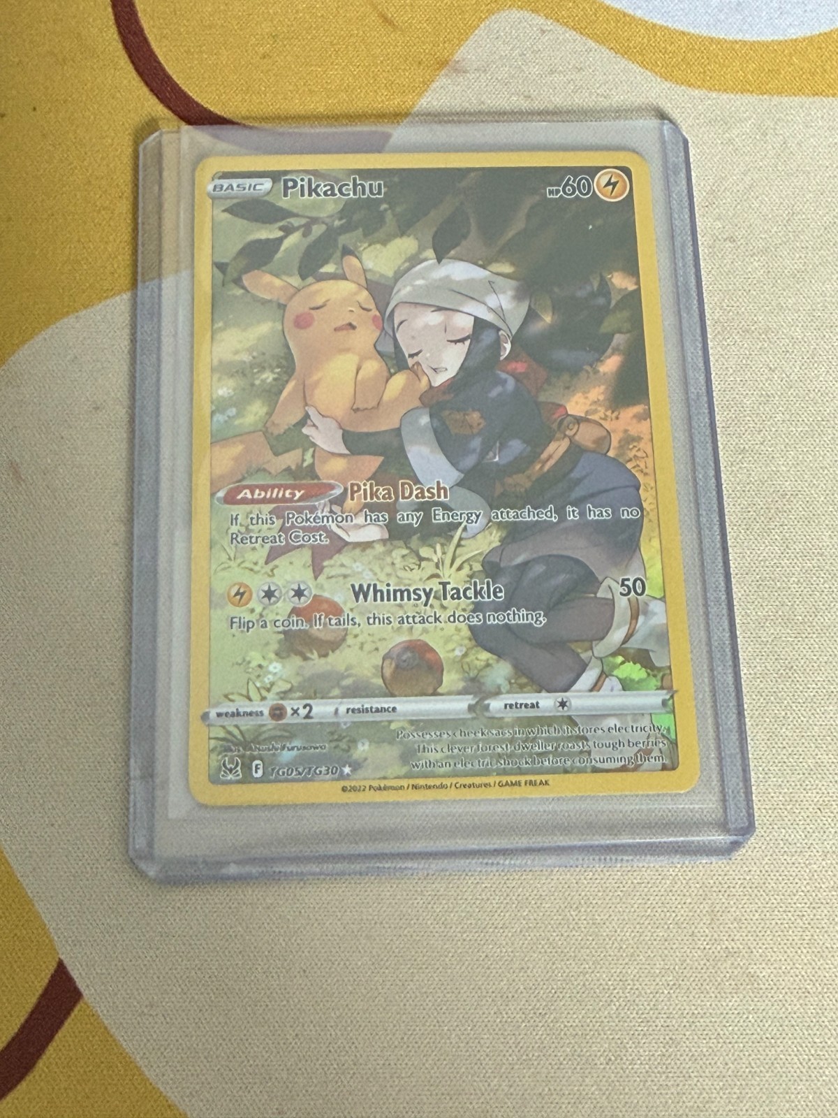 Pikachu Tg05/Tg30 Swsh11: Lost Origin Trainer Gallery Holo LP
