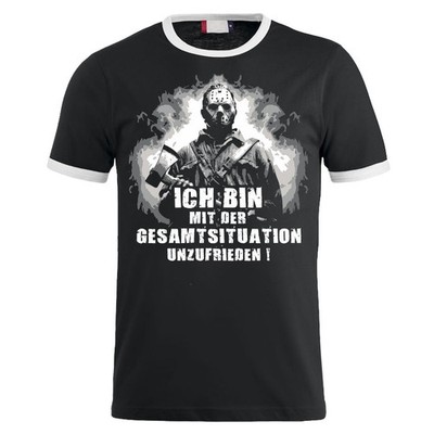 Mens TShirt Horror I'm Unhappy With The Overall Situation Size S - 5XL
