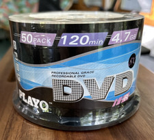 DVD-R BLANK DISCS 50 Pack 4.7 GB 120 Min NEW - Playo