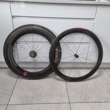 ZIPP SPEED WEAPONRY 808 CARBON TUBULAR WHEELSET 10 SPEED SHIMANO SRAM WHEELS R25