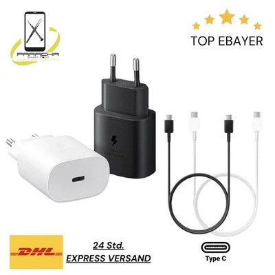 USB C Schnellladegerät 20W Fast Charger iPhone Samsung Adapter Weiß Schwarz