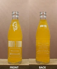 Bon Ton Old ACL 7 oz Empty Soda Pop Bottle Waukesha Beverages Wisconsin 248