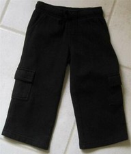 NWT BOYS/GIRLS GYMBOREE Black Fleece Active Jogger Cargo Sweat Pants size 4