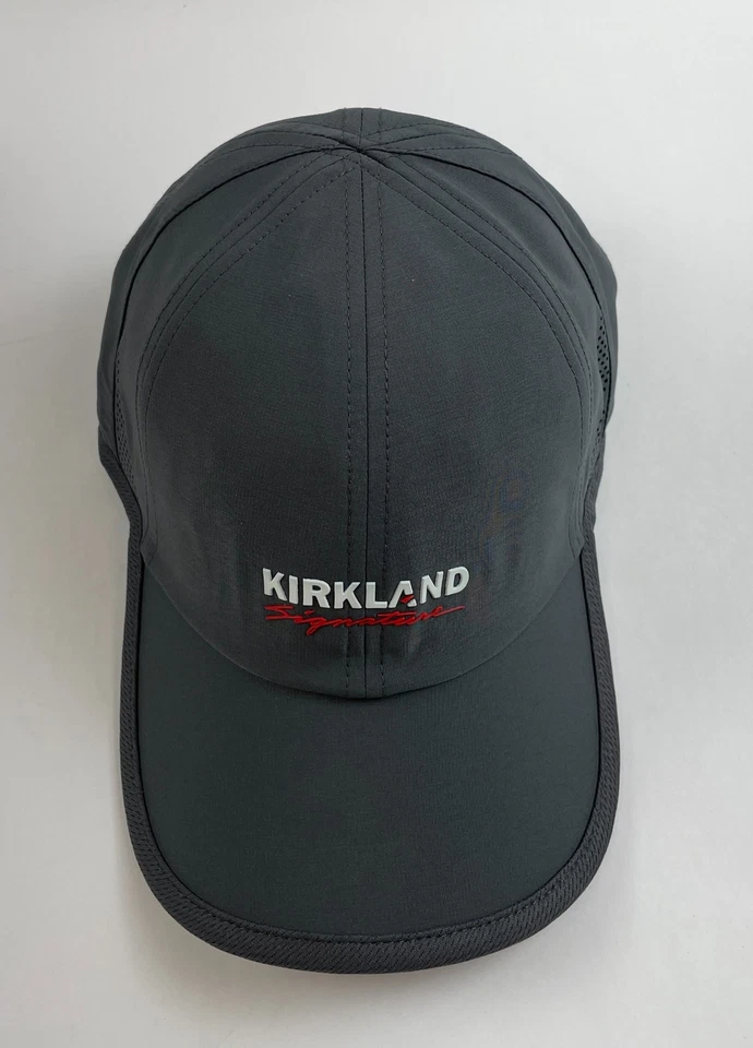 Sombrero Costco Premium con logotipo de firma Kirkland absorbente de humedad unisex gris negro Foto 2 de 4