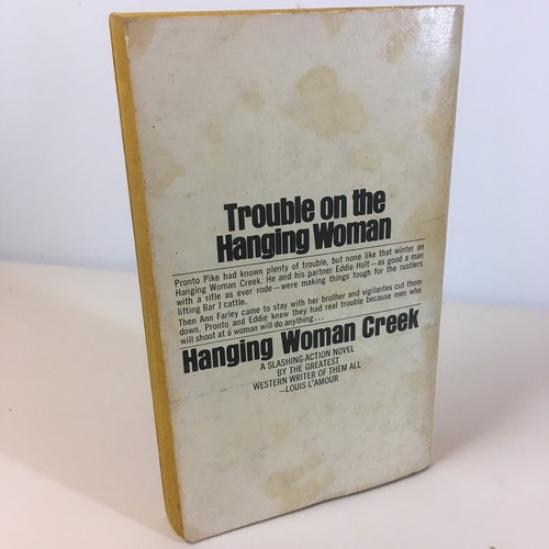 Hanging Woman Creek by Louis L'Amour (9th New Bantam 1974) N7162 Vintage PB - Imagen 2 de 4