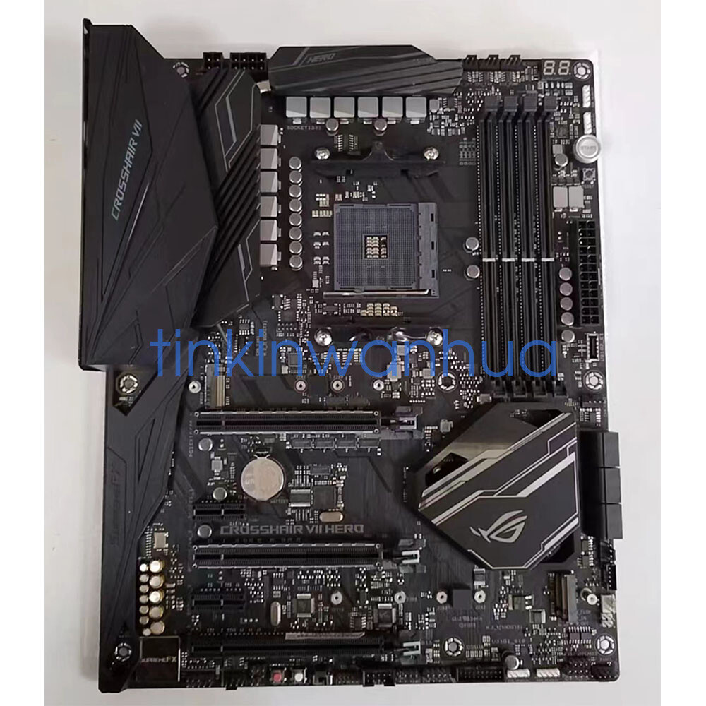 For ASUS ROG CROSSHAIR VII HERO Motherboard Socket AM4 DDR4 PCIe