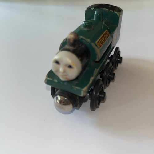 Britt AllCroft 1996 Peter Sam Thomas Wooden Magnetic Railway Toy Train Engine