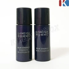 LANEIGE Homme Blue Energy Skin Toner 5ml Essence in Lotion 5ml  Set For Men