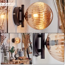 Nowoczesna lampa korytarzowa bursztynowa lampa ścienna sypialnia salon lampa kulista