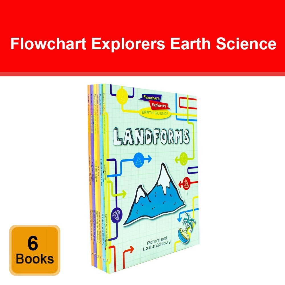 Flowchart Explorers Earth Science STEM 6 Geography Science Books Collection Set