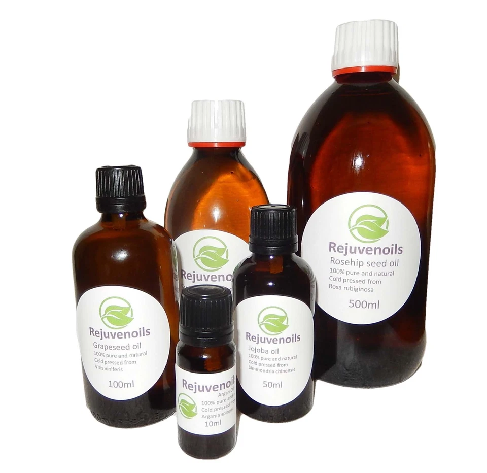 ARGAN GRAPESEED JOJOBA ROSEHIP SWEET ALMOND CARRIER OILS