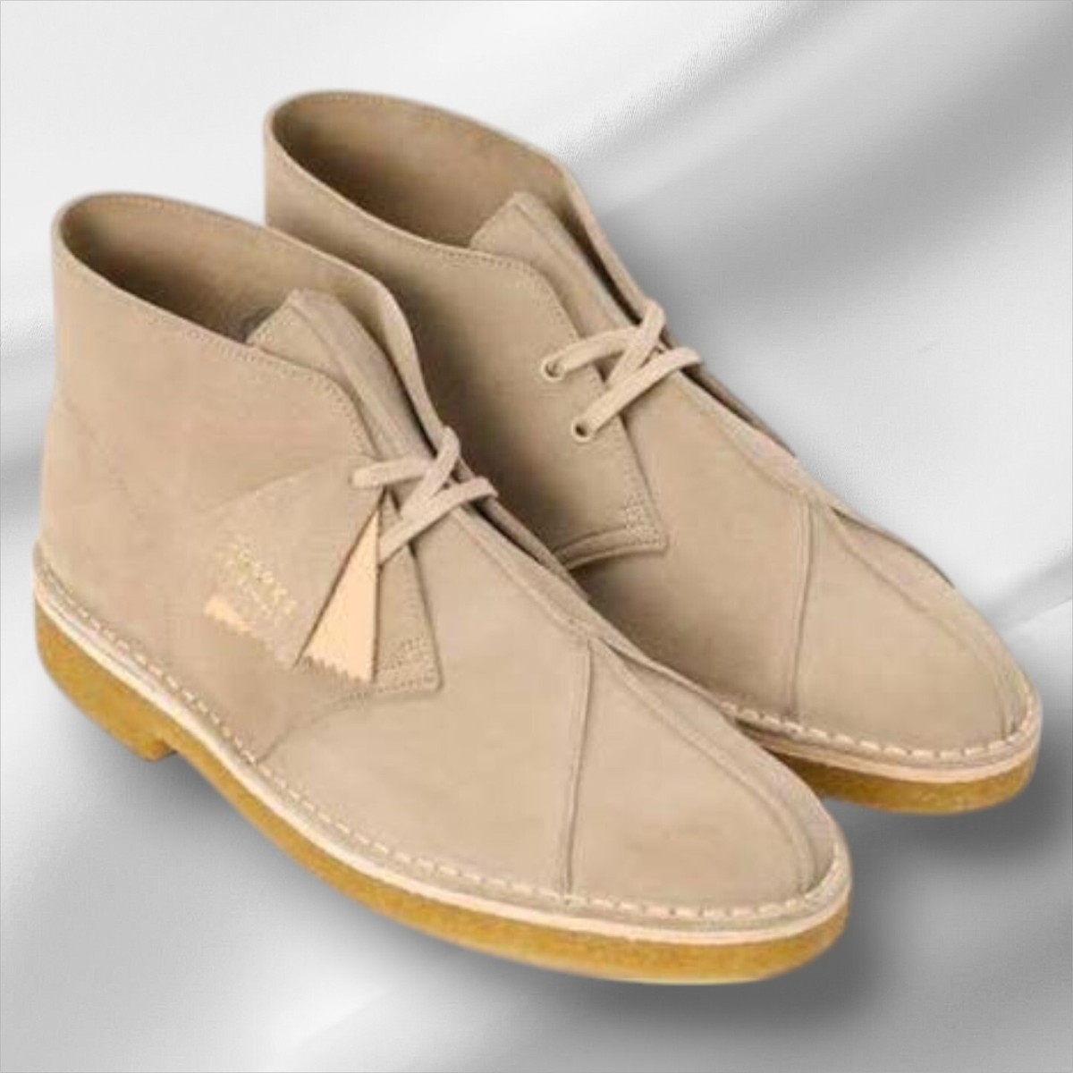 Hender Scheme X Clarks Originals Desert Seam Sand Shoes UK 8.5 US 