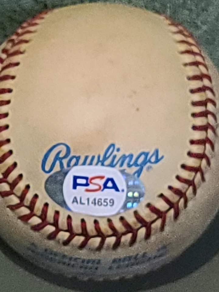 Steve Barber Signed  Autographed Official AL Baseball PSA DNA NY YANKEES Died'07 Foto 4 de 4