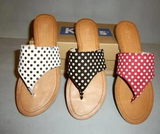 Keds Women's Thong Polka Dot Flip Flops Sandals Shoes COLORS SIZES! NIB Lily Dot