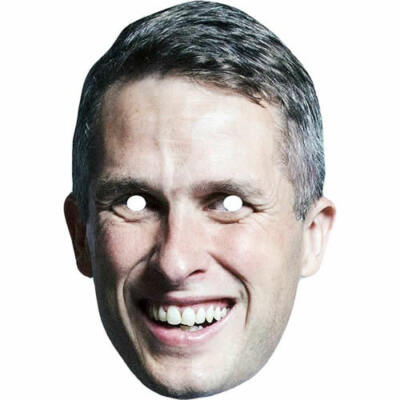 Gavin Williamson Politiker Promi Karte Gesichtsmaske, fertig zu tragen, Kostüm