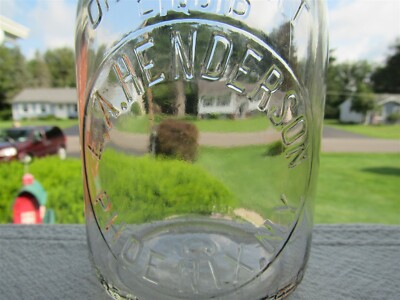 TREQ Milk Bottle E A Henderson Dairy Farm Phoenix NY ONONDAGA & OSWEGO COUNTY 44