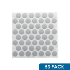 53x 9/16" Self Adhesive Screw Cap Covers Folkstone Gray FC.SP.1SH916.LG